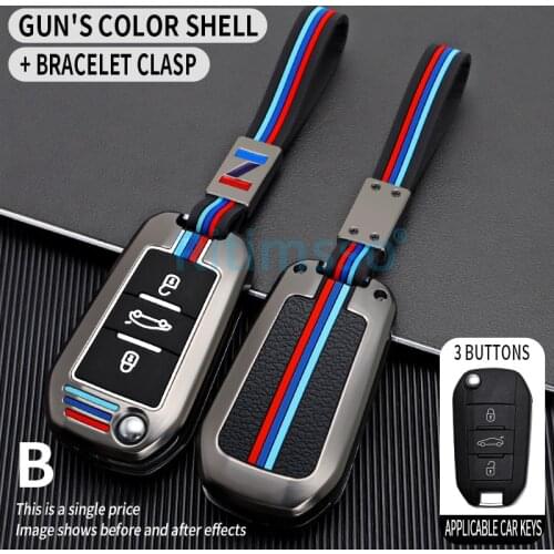 Car Remote Key Case Cover for Peugeot 208 308 408 508 307 2008 3008 4008 Citroen Scratch-resistant Button Protect Shell Holder