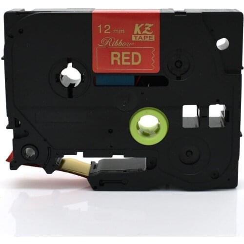 CIDY TZe-RW34 for TZe Satin Ribbon compatible for Brother P Touch 12mm*4m Gold on Red TZ-RW34 tze RW34 TZ RW34 Label Tape
