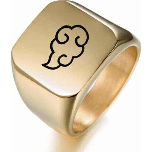 Anime Cosplay Cloud Rings Japanese Style Animation Cosplay Band Stainless Steel Jewelry Titanium Steel Mens Rings