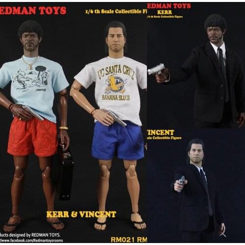 1/6 scale Collectible figure Soldier Pulp Fiction KERR or VINCENT 12" action figure doll Plastic model toys