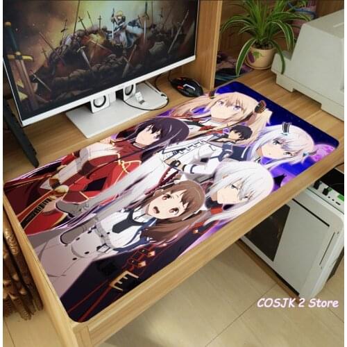 Anime The Misfit of Demon King Academy Maou Gakuin no Futekigousha Misha Necron Mouse Pad Thicken Laptop Gaming Mice Mat Playmat