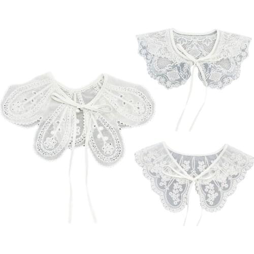Lace Fake Collars All-match Floral Collars Lolita Style Fake Collar Women Decorations for All Seasons Garment Adornment