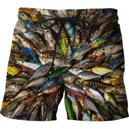 Summer Tropical fish Men Casual Shorts 3d Fishing Trousers Women/Men Swimming surfing shorts Men Funny Sport Pants men clothing