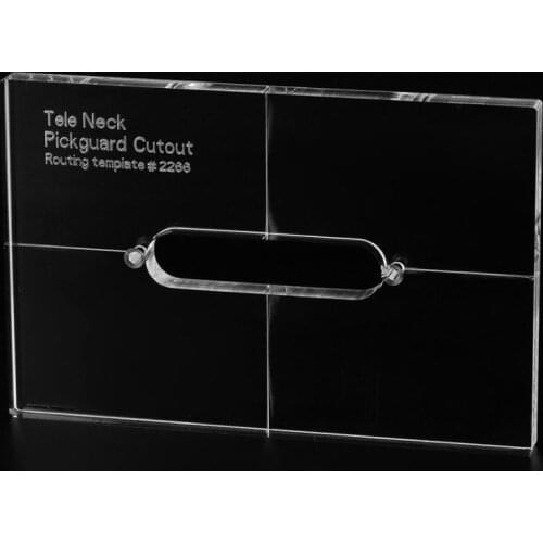 Musiclily Pro CNC Accurate Acrylic Neck Pickup Routing Templates for Standard Tele Guitar Pickguard
