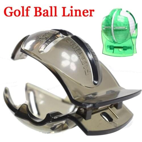 New Black Green Golf Ball Liner Golf Scribe Accessories Supplies Transparent Clip Line Marker Pen Alignment Marks Tool Putting