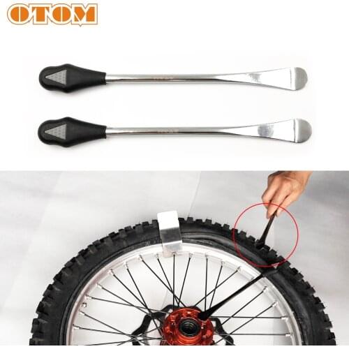 OTOM Motocross Tire Iron Steel and Plastic Tyre Clawbar Auxiliary Maintenance Tool For SXF CRF FE FX WRF YZF KXF RMZ Motorcycle