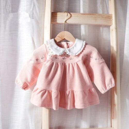 Princess Toddler Kids Children Baptism Clothes Peter Pan Collar Party Wedding Birthday Christening Dresses For Girls