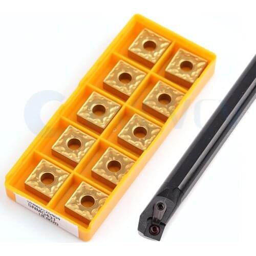 S20R-MSKNR12 S25S-MSKNL12 CNC Lathe Internal Turning Tools Holder +10Pc SNMG Machine Carbide Insert Seismic Durable High Quality