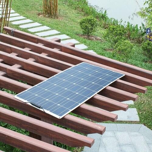 100W16v waterproof flexible solar panel applied to solar charger of outdoor fishing RV boat