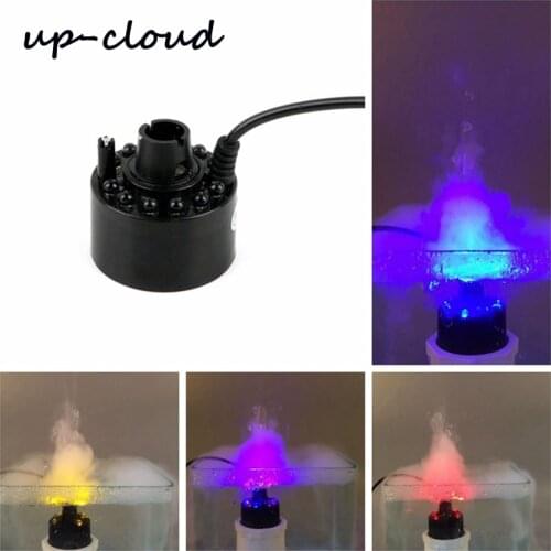 1pc 24V DC Aquarium Ultrasonic Fog maker Mist Fish Tank Nebulizer Atomizer Water Pool Humidifier With Light