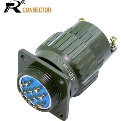 1pc Y28M series U.S. military connector mil-spec 4 7 8 10 12 14 19 24 32 37 PIN military connectors plug socket