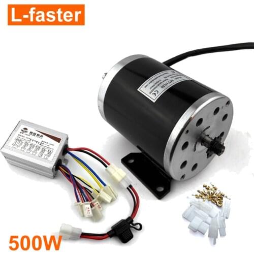 24V36V48V 500W Electric Motor Brushed DC Motor Electric Scooter Motor MY1020 Electric Scooter Conversion Kit E-bike Motor Kit