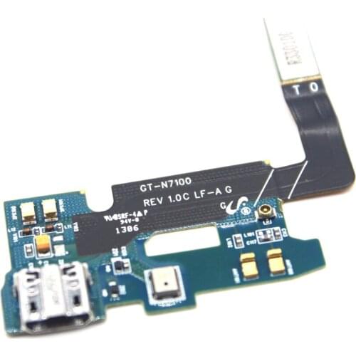 30pcs/lot 100% Original New for Samsung Note 2 N7100 Dock Connector Charging USB Port Flex Cable