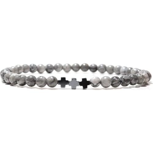 4mm small natural beads bracelet For men and women jewelry bracelet