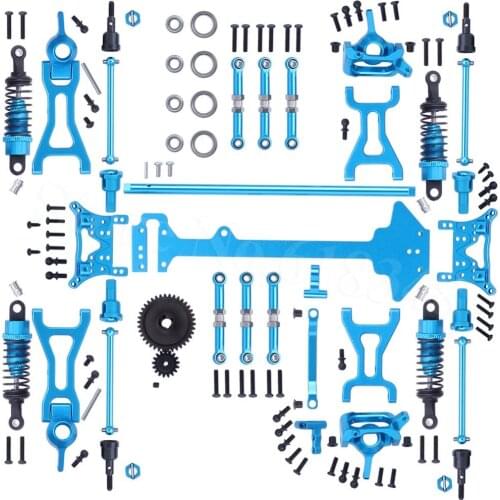 Aluminum Upgrade Parts Complete Set Kit For 1/18 WLtoys A959-B A969-B A979-B K929-B Remote Control Model RC Car Replacement