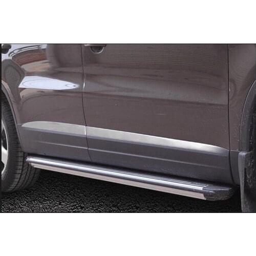 Car Styling Stainless Steel Side Molding Trim Cover Trim For Volkswagen Tiguan 2009 2010 2011 2012