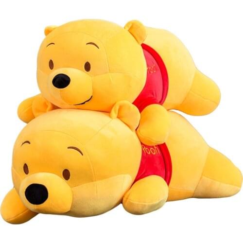 40-75cm Big Winnie the Pooh Stuffed Plush Toy Cute Soft Sleeping Bear Cushions for Girls Gift Cartoon Pillows Sofa Animals Plush