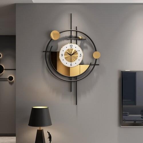 Gold Large Wall Clock Living Room Nordic Silent Modern Wall Clock Creative Luxury Orologio Da Parete Home Decoration 50WC