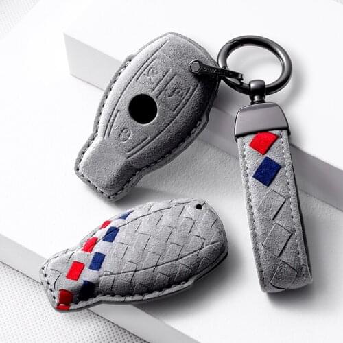Car Key Fob Case Cover Bag Protect Suit For Mercedes Benz Key Fob Cover Case A B GLC CLA GLA CLS S E C Class W204 W205 W212 W176