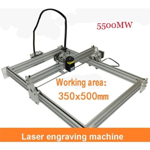 DIY Mini Laser Machines 5500mw large format 350mm * 500mm Wate laser engraving machine