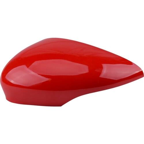 DWCX Left Side Red Wing Door Mirror Cover Cap Fit For Ford Fiesta MK7 2008-2015 2016 2017