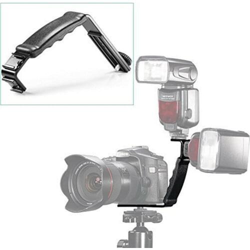 Camera L-Shape Flash Bracket Holder DSLR Flash Bracket For Flash light Camera DV Camcorder With Hot Shoe