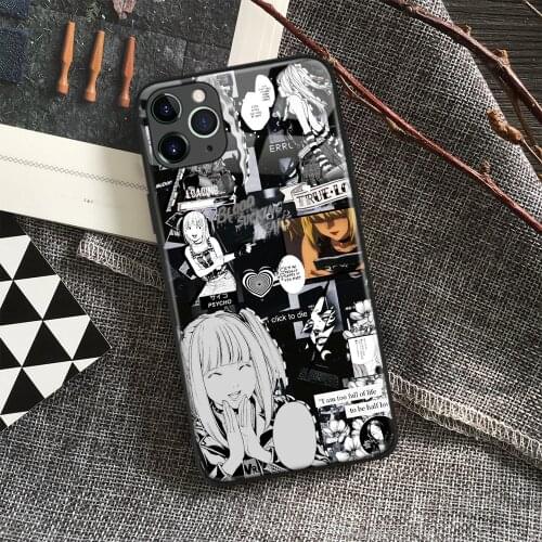 Misa Amane Death Note Manga Anime Soft Silicone Glass Phone Case for IPhone SE 6s 7 8 Plus X Xr Xs 11 12 Mini Pro Max Samsung