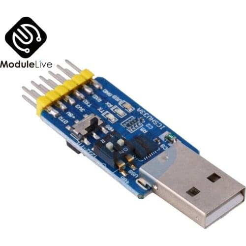 USB CP2102 To TTL serial chip RS232 USB TTL To RS485 Mutual Convert 6 in 1 Convert Module microcontroller system powered