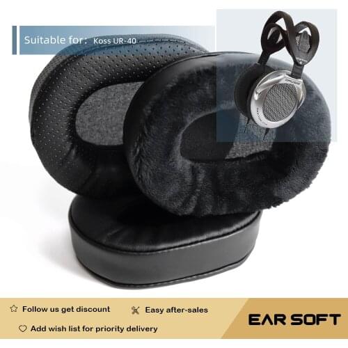 Earsoft Replacement Ear Pads Cushions for Koss UR40 Headphones Earphones Earmuff Case Sleeve Accessories