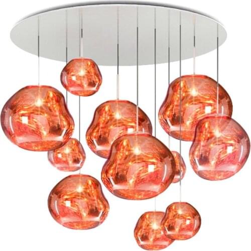 Modern Lava Pendant Lights Melt Glass lighting for Bedroom Living Room Pendant lamps Loft LED Bar Cafe Home Kitchen Decor lamps
