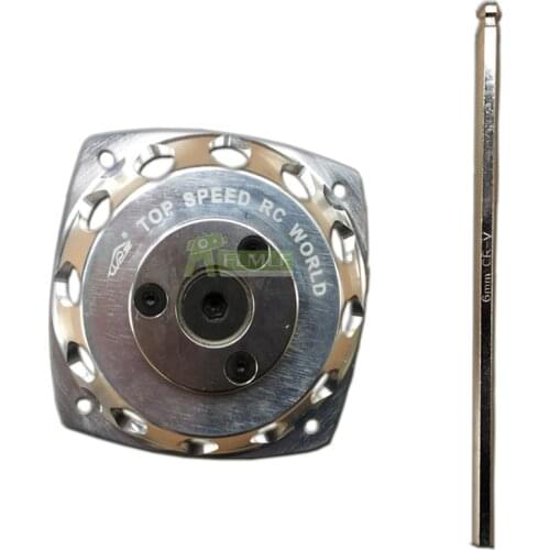 Roto Starter Silver for HPI Rovan KM 1/5 Rc Buggies Baja 5B 5T 5SC