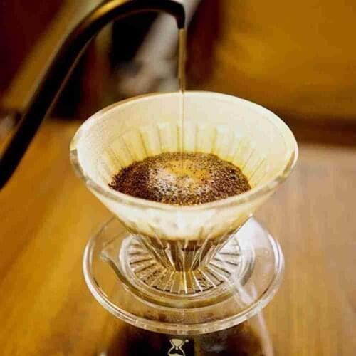TIMEMORE Glass Crystal Eye Coffee Dripper Pour Over Coffee Maker V60 Glass Coffee Filter Washable Coffee Filter Plastic Holder