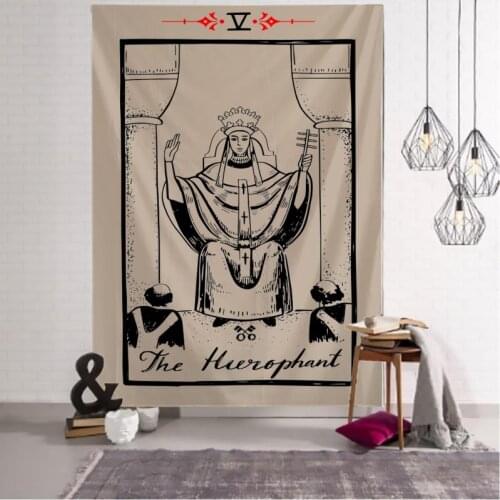 Tarot Tapestry Wall Hanging Astrology Beach Quilt Mandalay Mandalay Hippie Mandala Witchcraft Background Cloth Decoration Cloth