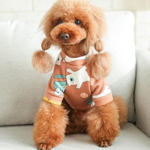 Dress-up Comfortable Warm Dogs Kitten Short Sleeve Tops Clothing for Autumn