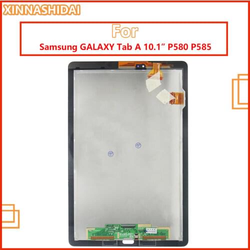 For Samsung Galaxy TAB A 10.1 2016 SM-P580 P580 P585 SM-P585 LCD Display Touch Screen Digitizer Assembly Replacement With Frame