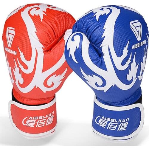 1 Pair Boxing Gloves for Adults Sanda Karate Taekwondo Training and Kickboxing Muay Thai Sparring MMA Punching Equipment
