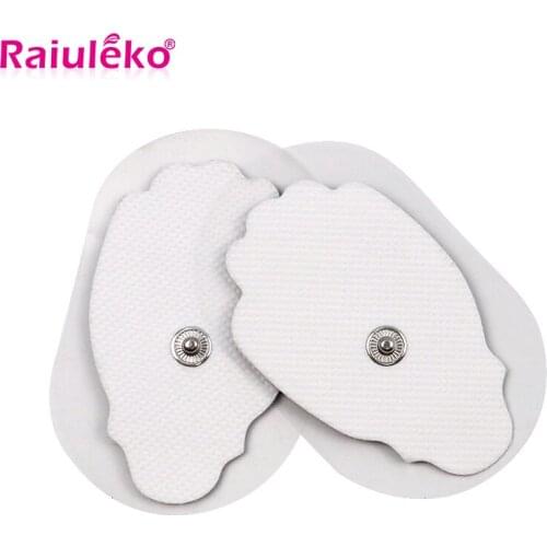100Pcs Reusable Massage Pad Patch Acupuncture Relaxation Massager Electric Muscle Stimulator Tens Electrodes Adhesive Electrodes