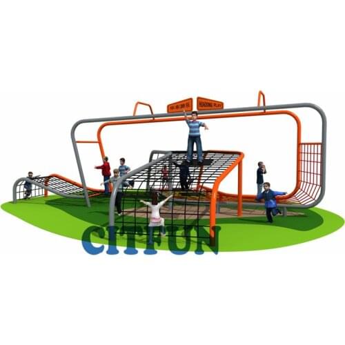 2019 New Design Multi-function Challenge Rope Climber children outdoor climbing set ,Outdoor Playground Web climber OP19-180A