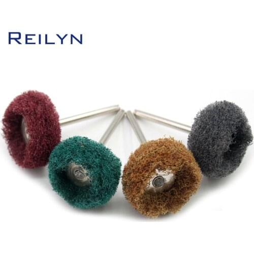 Scouring sponge polishing bits 3mm scouring cloth polisher surface peeling rust removing for grinder dremel rotary tools