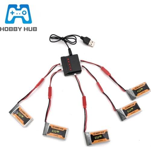 852540 Jst Plug Battery For HJ818 HJ819 RC Drone parts 3.7v 650mAh 30c Lipo Battery For FY550 Quadcopter