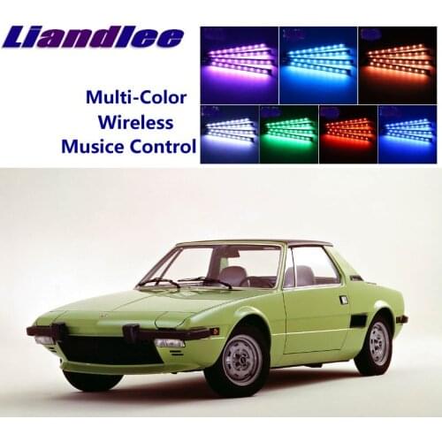 LiandLee Car Glow Interior Floor Decorative Atmosphere Seats Accent Ambient Neon light For Fiat Bertone X1/9