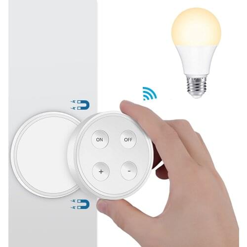 Wireless Remote Control Dimmer Portable Switch LED Bulb 7W E27 CCT 2700K 4000K 6000K 200m Range for lamps No WiFi No App