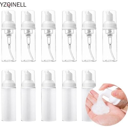 5/10pcs Plastic Foam Bottle Eyelash Cleaning Foam Pump Bottle Travel Foaming Dispensers for Soap Shampoo 30/40/50/60ml