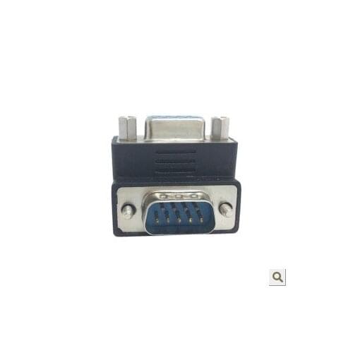 DB-031 RS232 DB9 pin male serial transfer head DSUB female adapter 90 degree elbow of