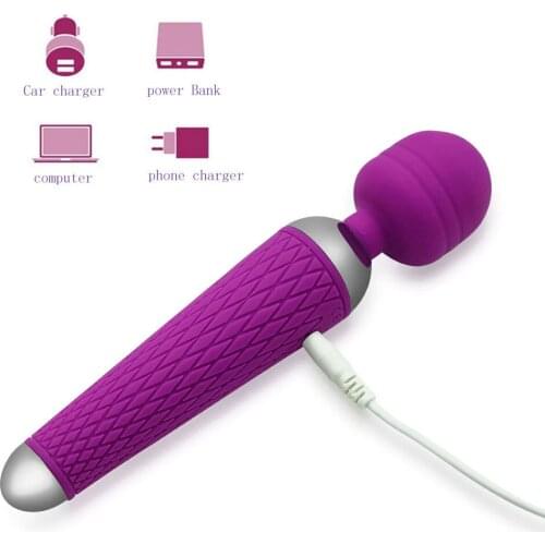 Dingye Powerful AV Magic Wand Vibrator for Woman Multi Speeds Adult Sex Toys for Women Clitoris G Spot Stimulation Erotic Toys