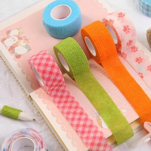 Elastic Finger Guard Bandage for Students Writing Cartoon Printed School Sports Support Kids Anti-wear Tape Self-Adhesive Tape