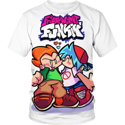 Friday Night Funkin T-Shirts Anime Game Men Women 3D Print Streetwear Fashion T Shirt Harajuku Kids Tees Tops Boy Girl Clothing