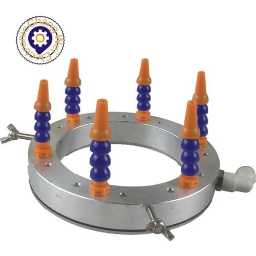 CNC Engraving machine Water spray ring inner Diameter 125mm with Nozzle inner diameter 10mm for Cooling drilling and milling too