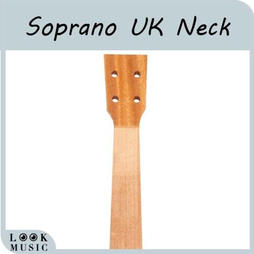 Mahogany Ukulele Parts 21 inch Soprano Ukulele Neck With Martin Head