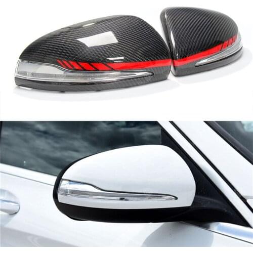 Carbon Fiber Mirror cover For Mercedes W205 W222 W213 W238 X205 for Benz C S GLC E Class AMG 1:1 Replacement Style AMG Only LHD